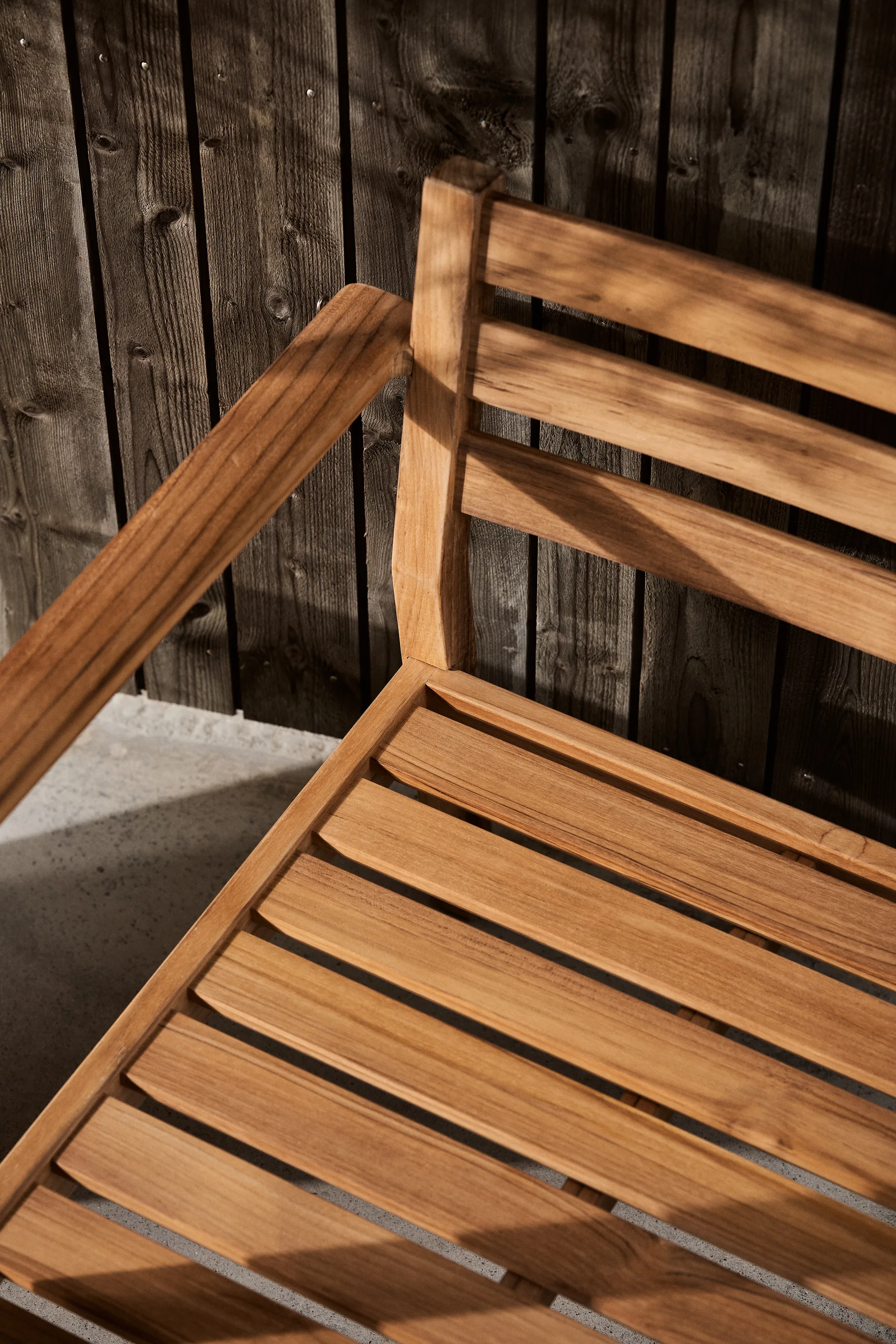 Stockaryd loungefåtölj teak/beige,  1898