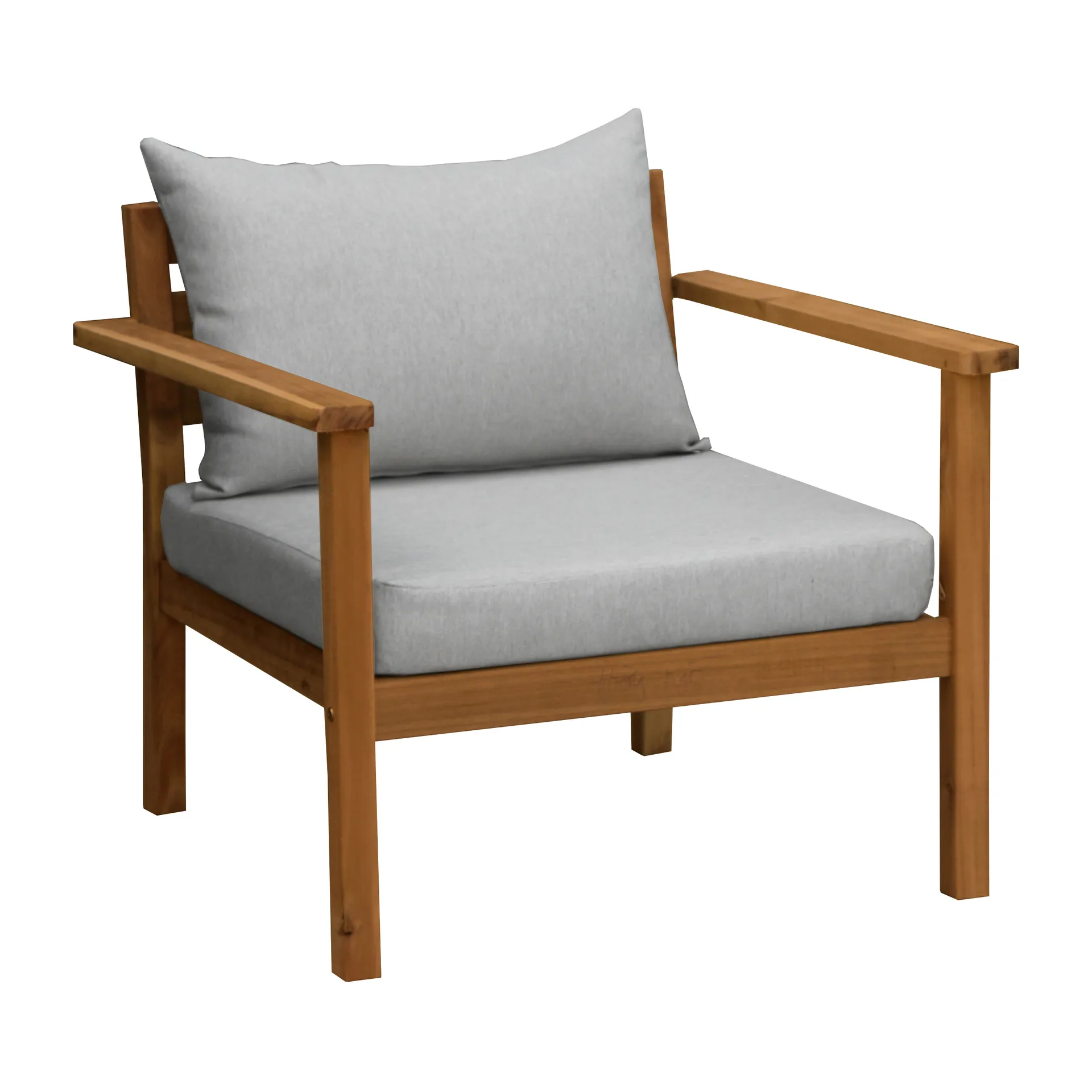 Stockaryd loungefåtölj teak/light grey,  1898