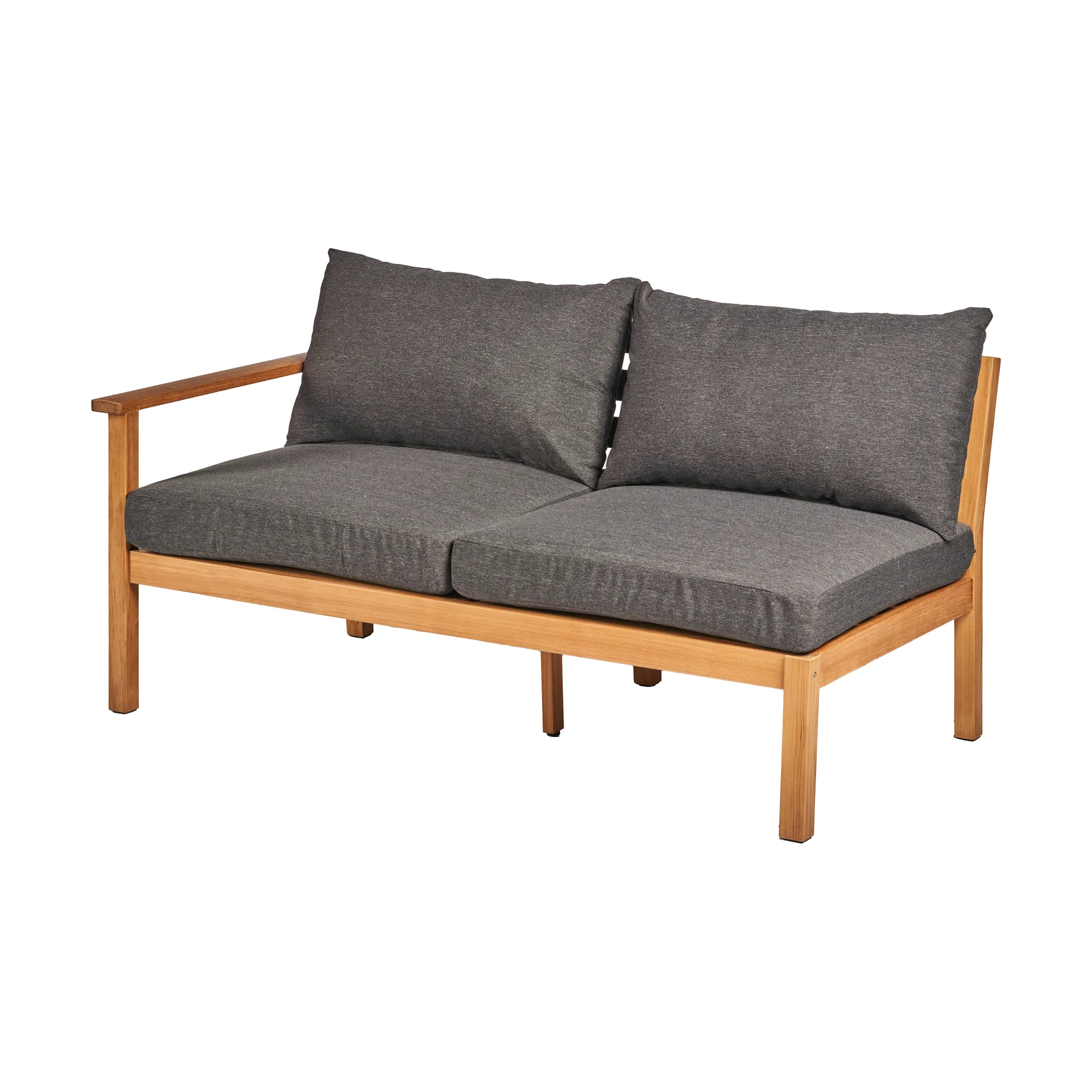 Stockaryd soffmodul 2-sits höger teak/dark grey,  1898