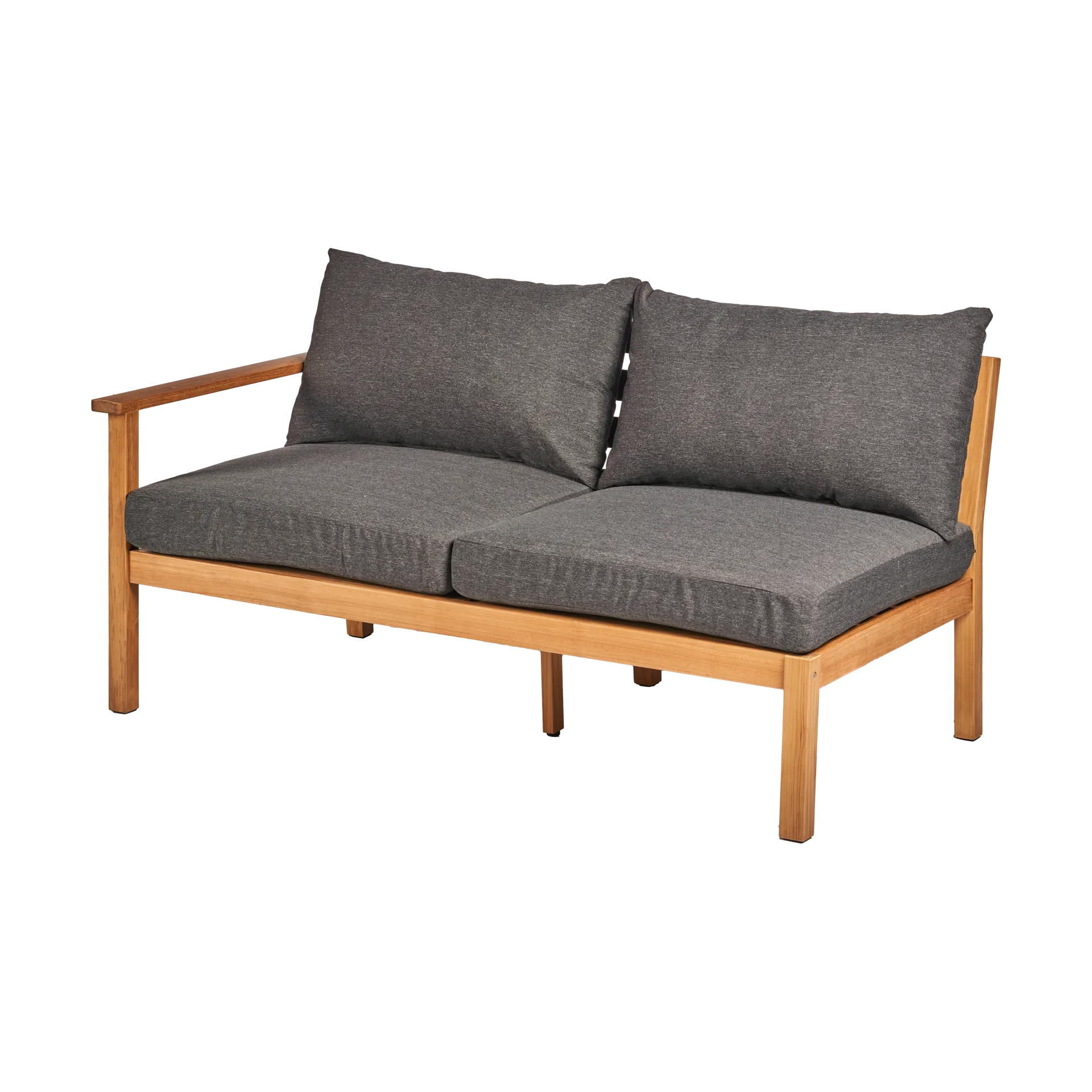 Stockaryd soffmodul 2-sits höger teak/dark grey 1898
