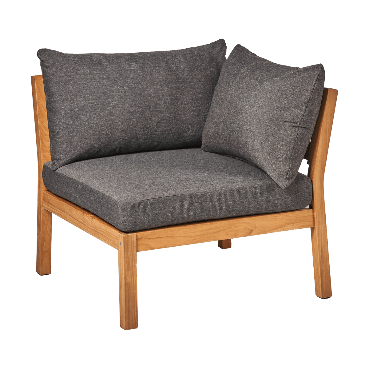 1898 Stockaryd soffmodul hörndel teak/dark grey | Skandinavisk Design | Grå