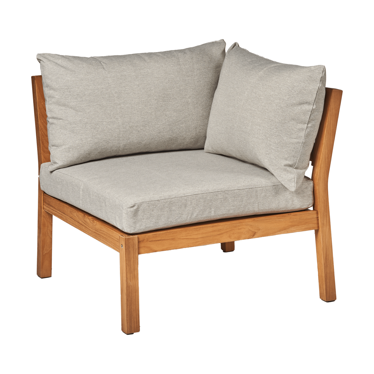 1898 Stockaryd soffmodul hörndel teak/light grey | Skandinavisk Design | Grå