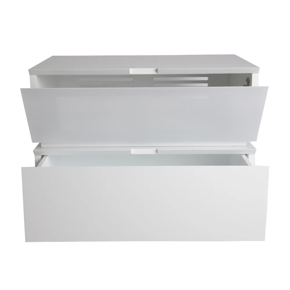 Storö mediaförvaring, vit matt, låda 1898