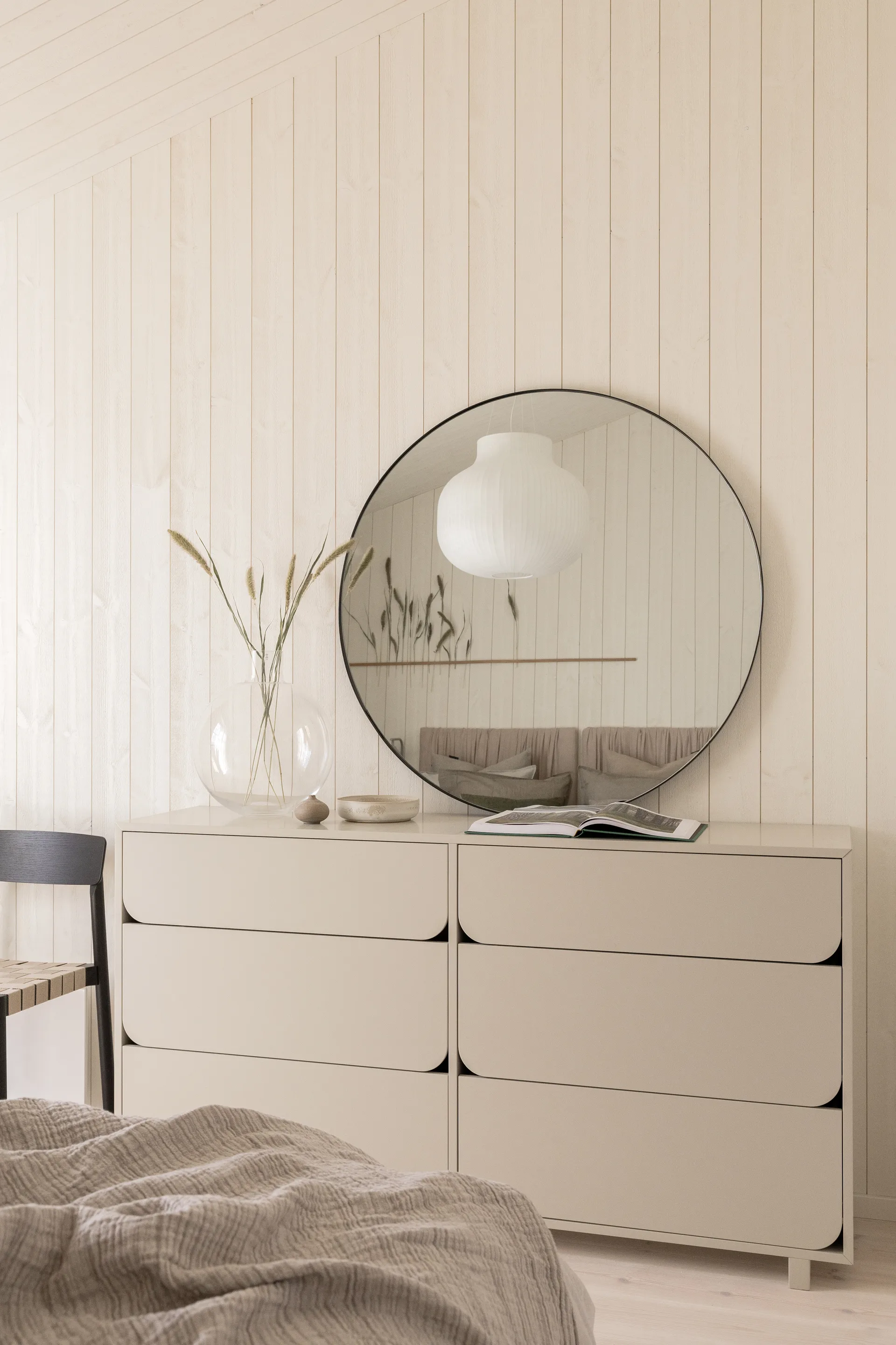 Vidja dubbel byrå, sand, 6 lådor 1898