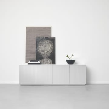 Beam sideboard - ljusgrå, ljusgrått stativ, toppskiva i carrara marmor - A2
