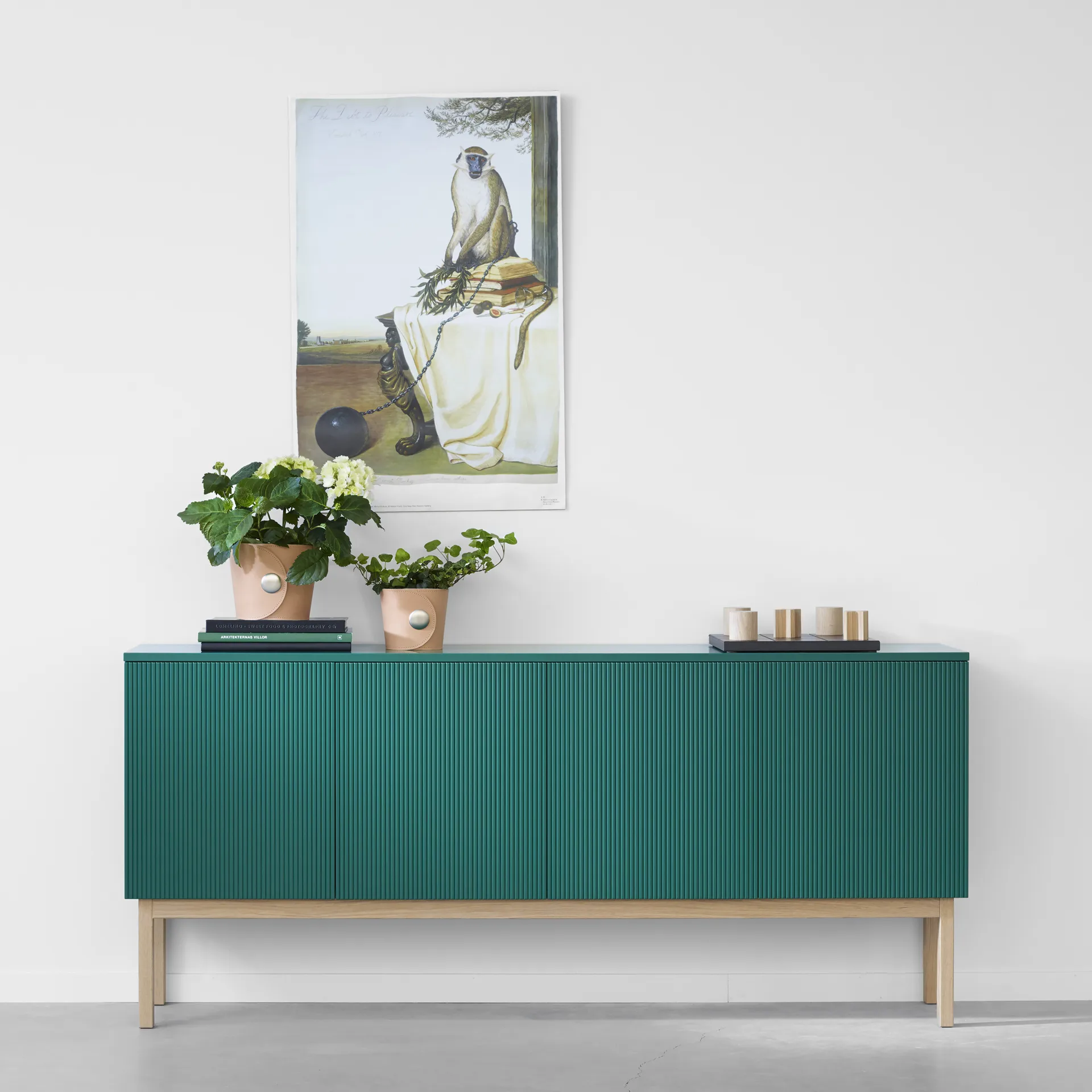 Beam sideboard, ljusgrå, ljusgrått stativ, toppskiva i carrara marmor A2