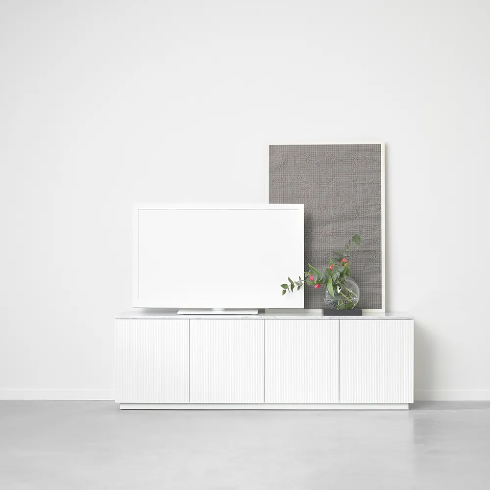 Beam sideboard, ljusgrå, ljusgrått stativ A2