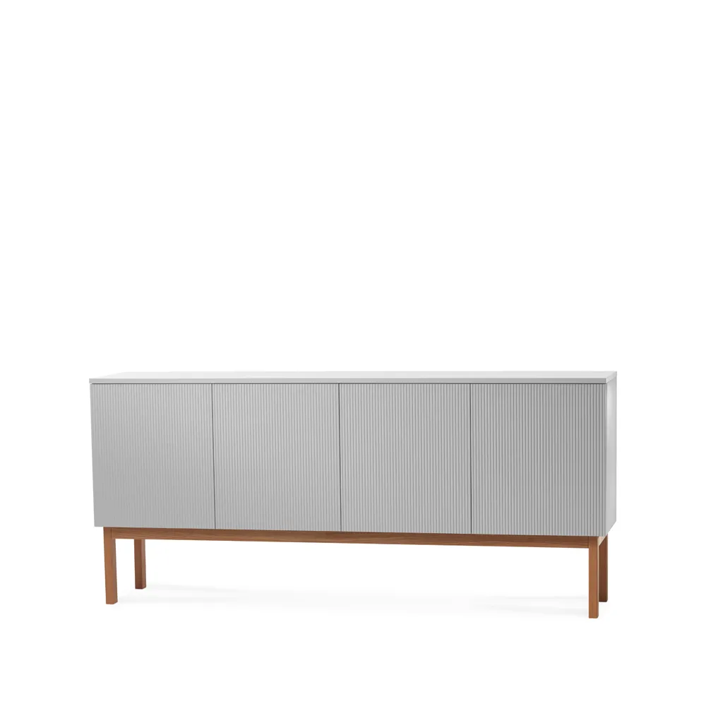 Beam sideboard, ljusgrå, stativ i oljad ek A2