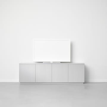 Beam sideboard - vit lack, sockel i oljad ek - A2