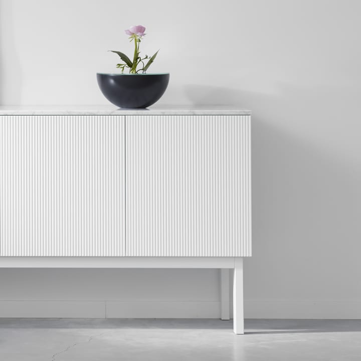 Beam sideboard, vit lack, vitt stativ A2