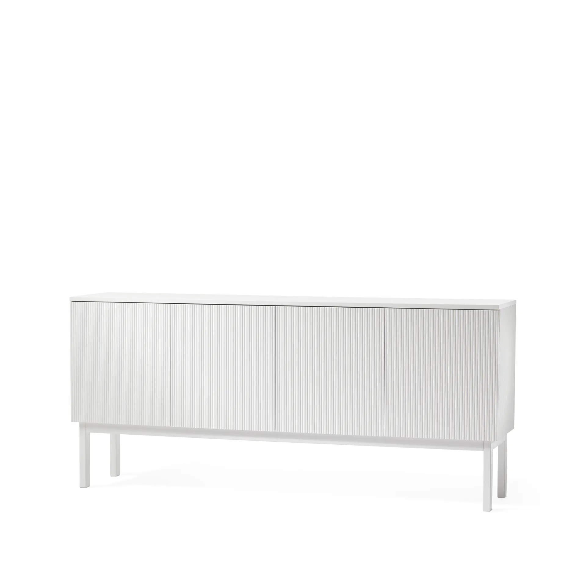 Beam sideboard, vit lack, vitt stativ A2