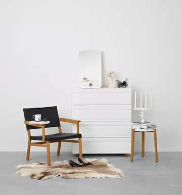 Me bordsspegel med förvaring - Vit, 34x57x30 cm - A2