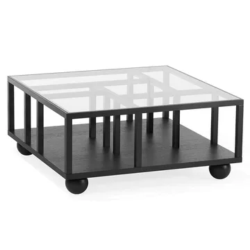 Show soffbord - Svartbetsad ek - A2