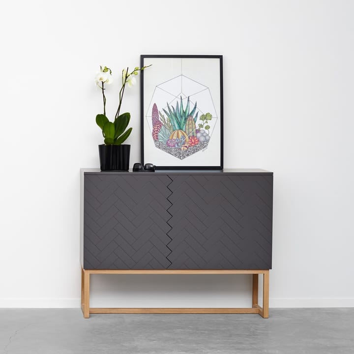 Story sideboard, vit, vit marmortopp, vitt stativ A2