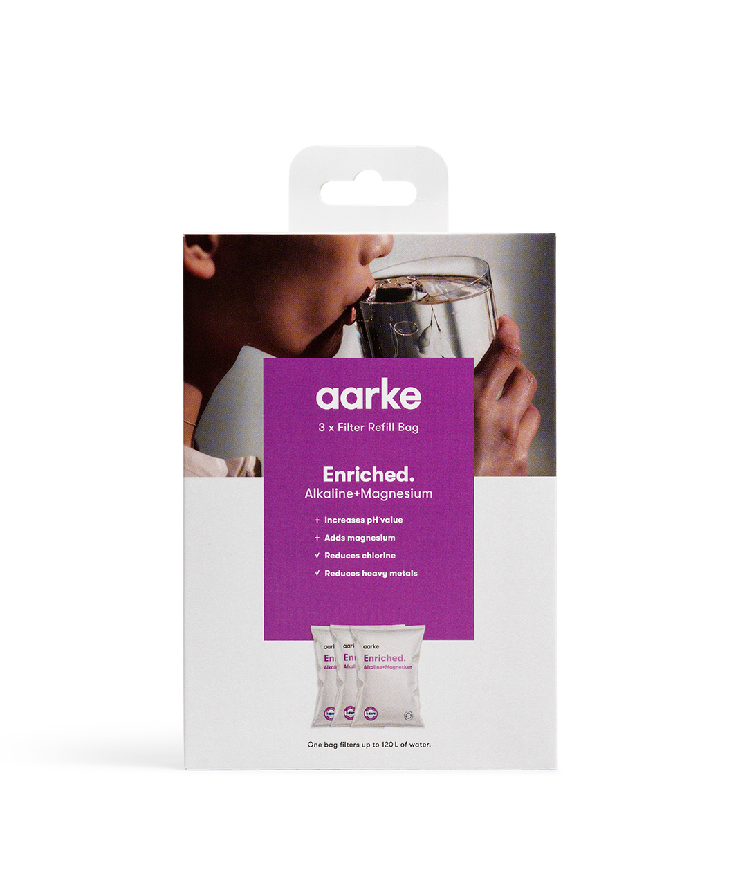 Aarke filter refill 3-Pack Enriched | Skandinavisk Design | Kolsyremaskiner & tillbehör | Vit