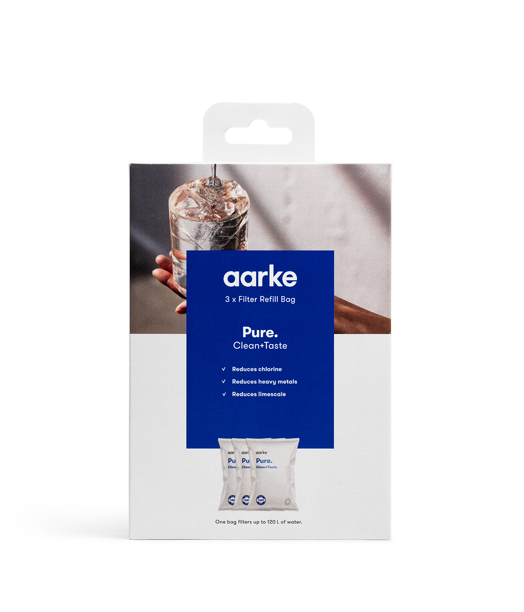 Aarke filter refill 3-Pack Pure | Skandinavisk Design | Kolsyremaskiner & tillbehör | Vit