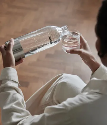 Aarke PET vattenflaska 1 L 2-pack - Klar-rostfritt stål - Aarke