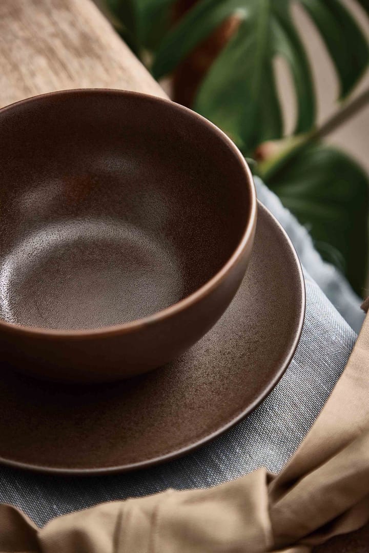 Ceramic Workshop assiett Ø19,5 cm - Chestnut-matte brown - Aida