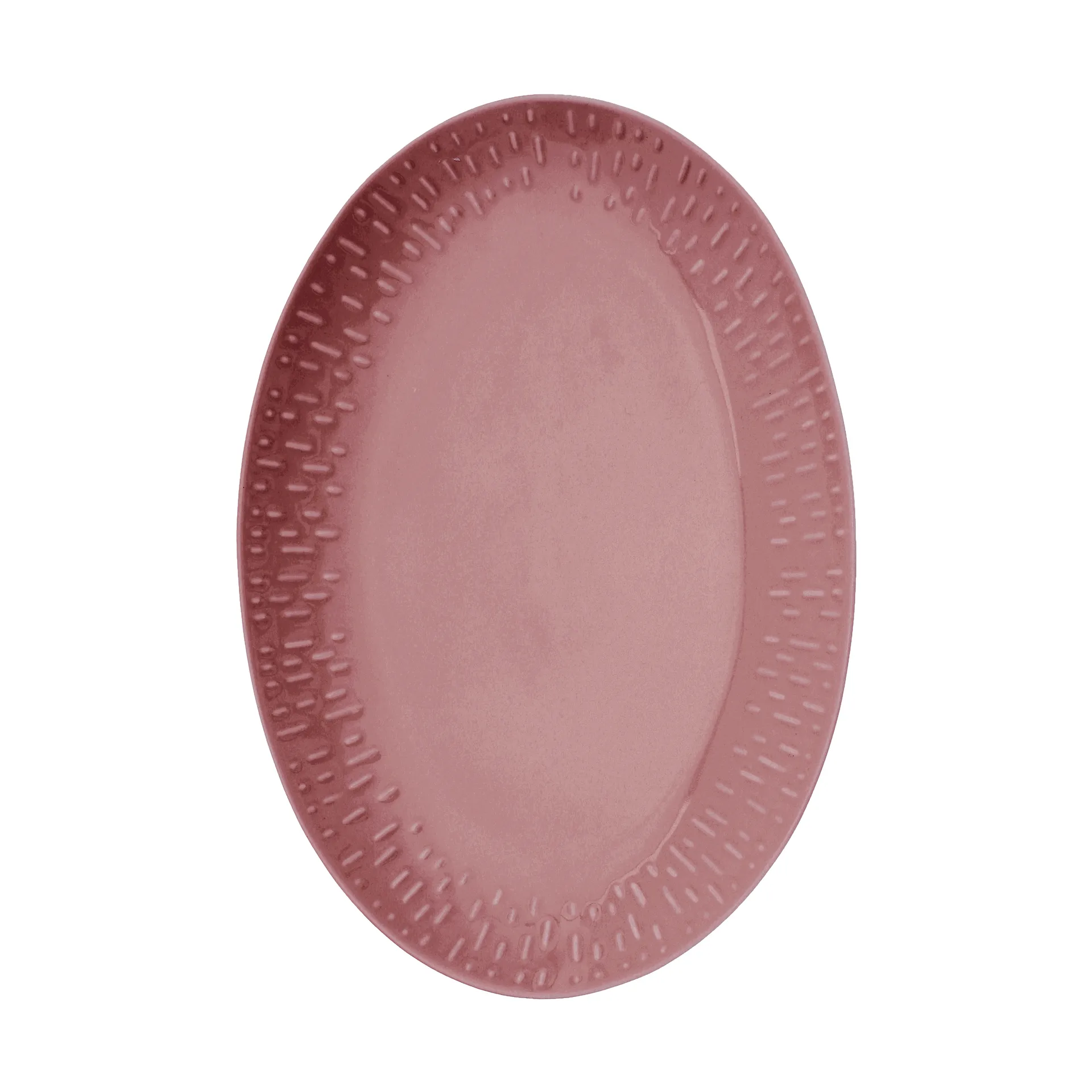 Confetti ovalt fat, Bordeaux, 25,5x36 cm Aida