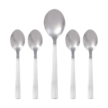 Groovy bestickset 5 delar - Rostfritt stål - Aida