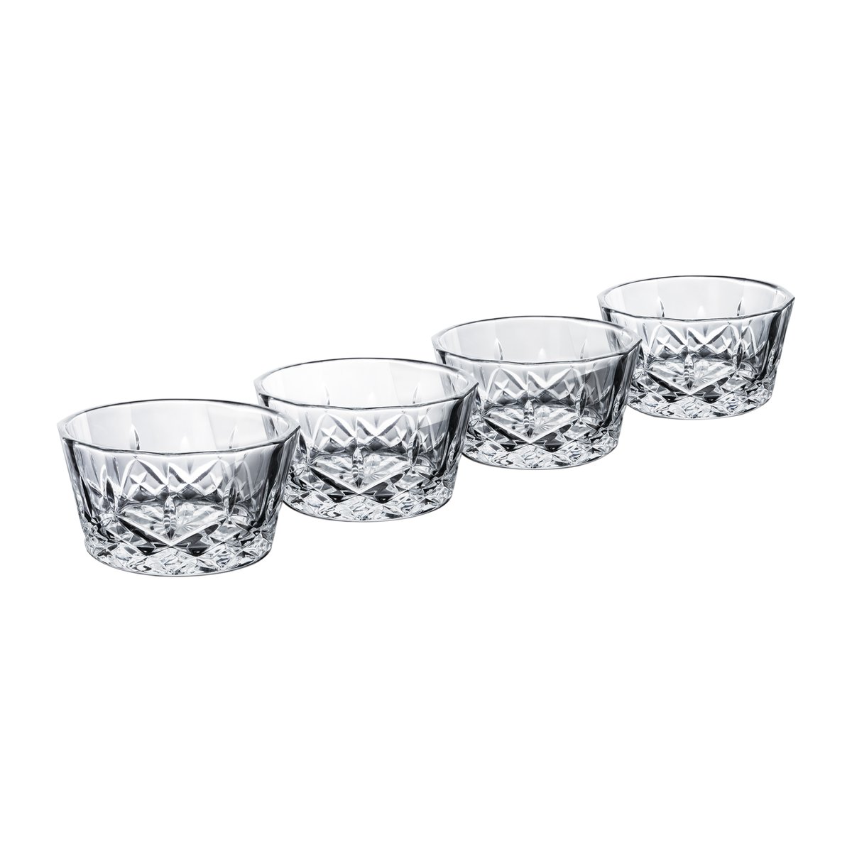 Aida Harvey skål 11,5 cm 4-pack Klar | Skandinavisk Design | Serveringsskålar | Transparent