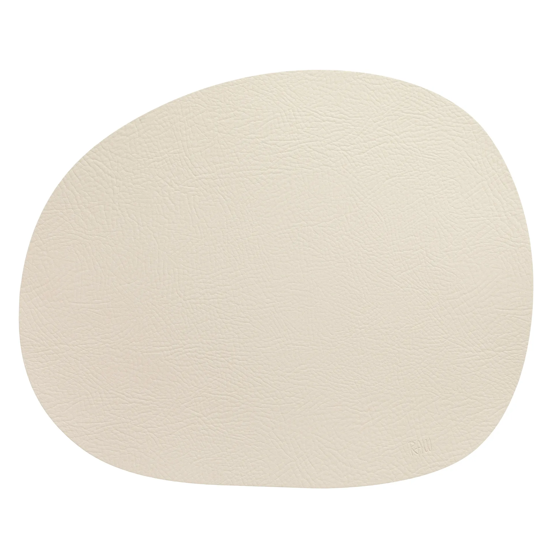 Raw bordstablett läder, Warm nude buffalo Aida