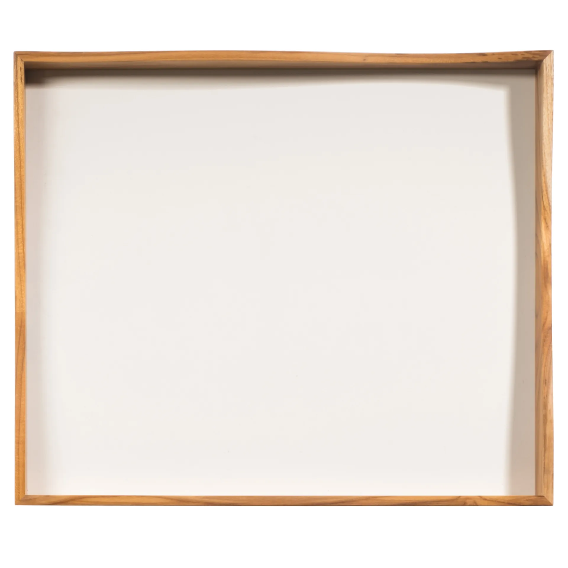 Raw bricka med MDF-botten, Trä-vit Aida