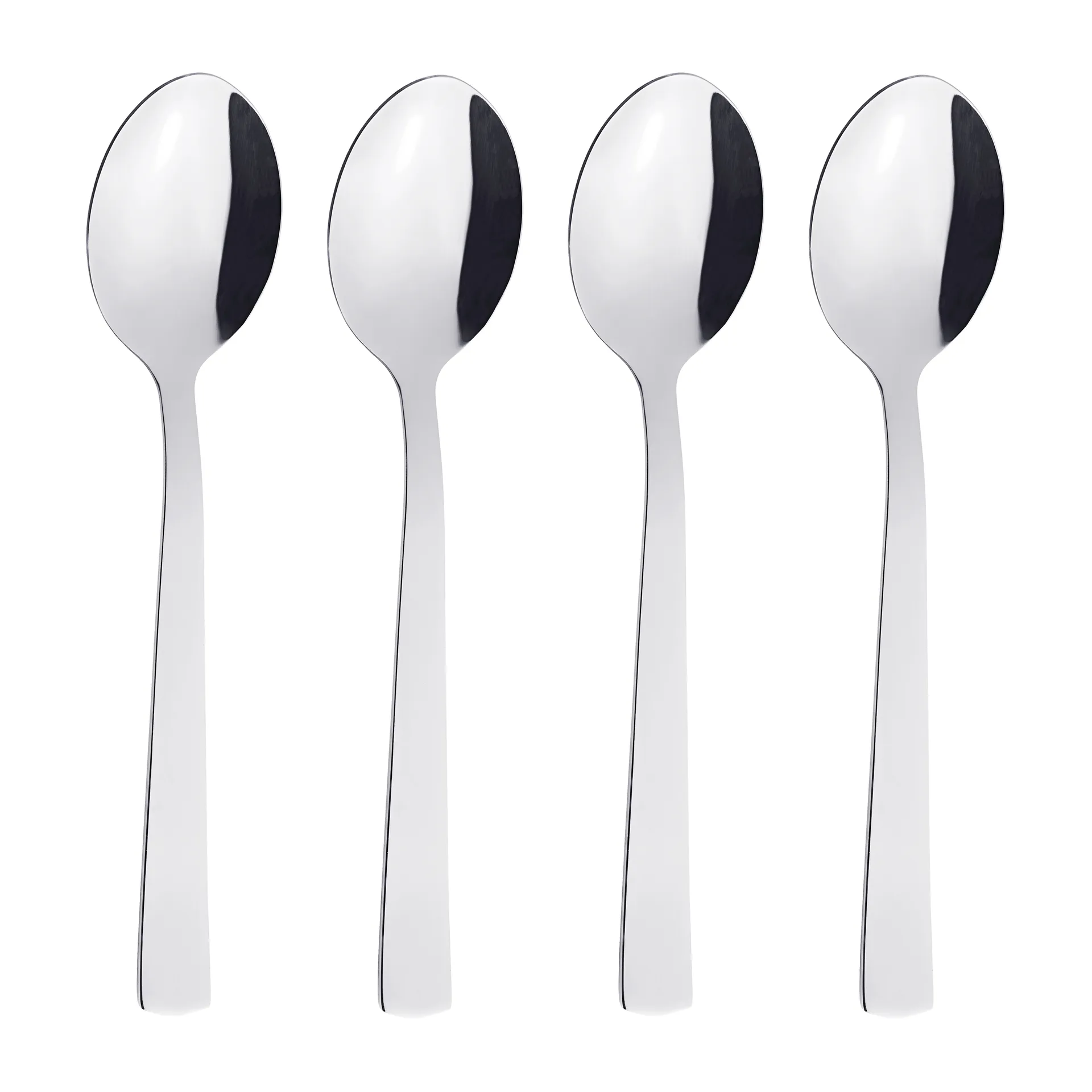 Raw dessertsked 4-pack, Rostfritt stål Aida