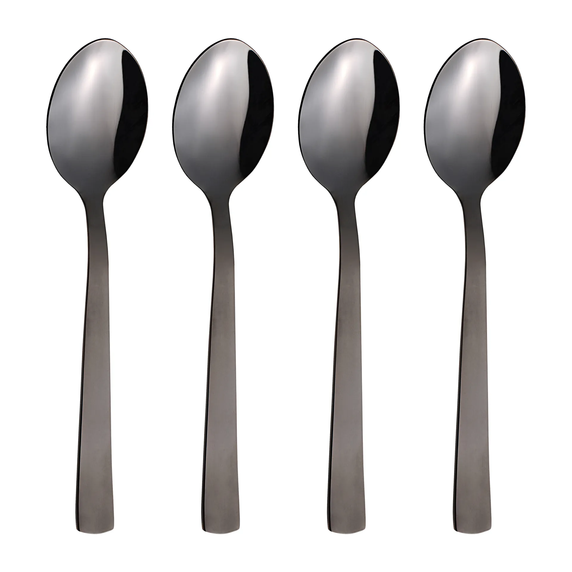 Raw dessertsked 4-pack, Svart Aida