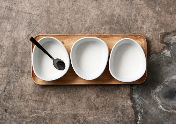Raw dessertsked 4-pack, Svart Aida