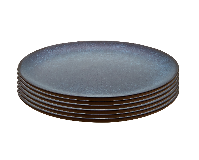 Aida Raw desserttallrik 20 cm 6-pack Blue | Skandinavisk Design | Assietter | Blå
