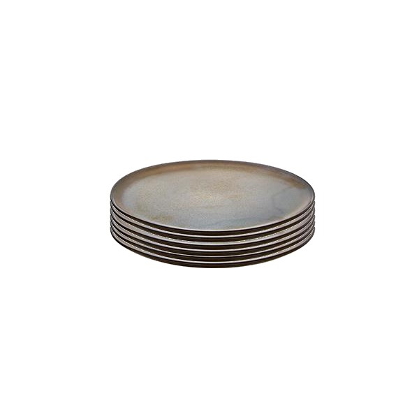Aida Raw desserttallrik 20 cm 6-pack Brown | Skandinavisk Design | Assietter | Brun