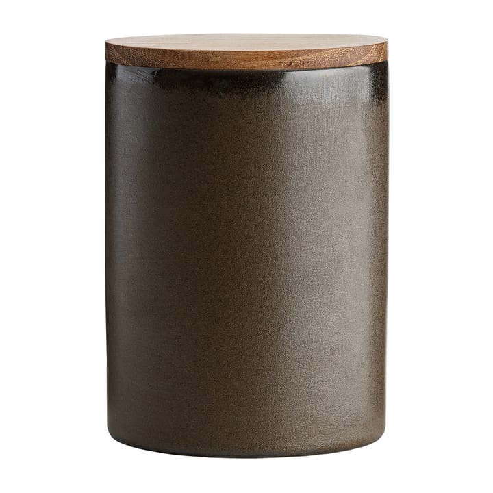 Raw förvaringsburk med lock 15 cm - Metallic brown - Aida