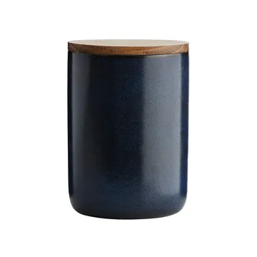 Raw förvaringsburk med lock 15 cm - Midnight blue - Aida