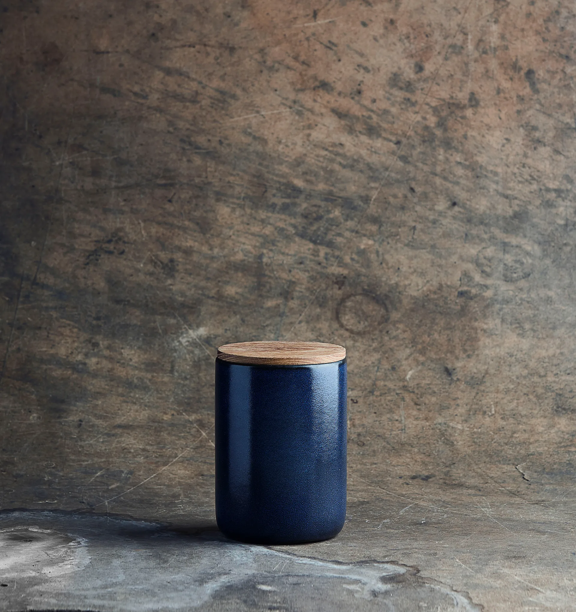 Raw förvaringsburk med lock 15 cm, Midnight blue Aida