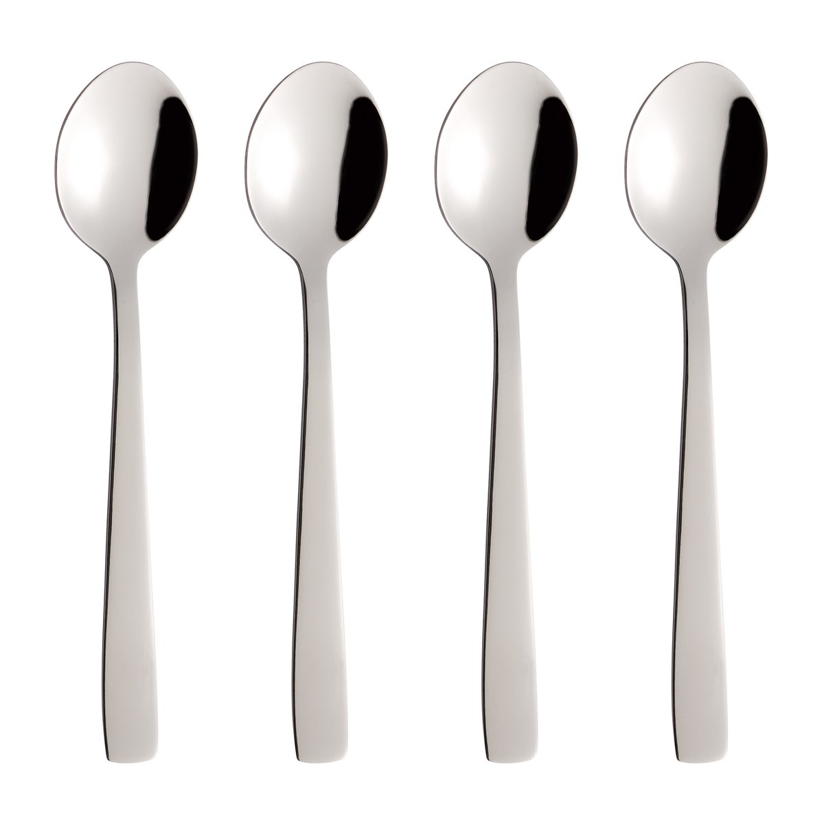 Aida Raw kaffesked 4-pack Rostfritt stål | Skandinavisk Design | Teskedar & Kaffeskedar | Silverfärgad