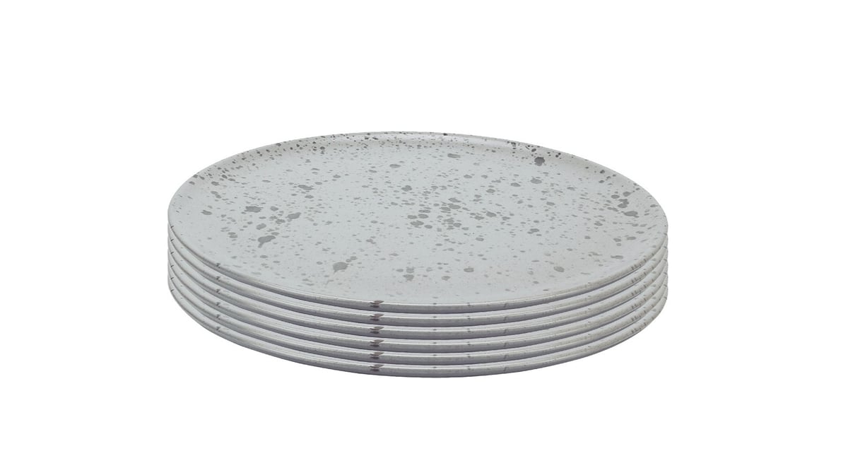 Aida Raw Middagstallrik 28 cm 6-pack Grå | Skandinavisk Design | Mattallrikar | Grå