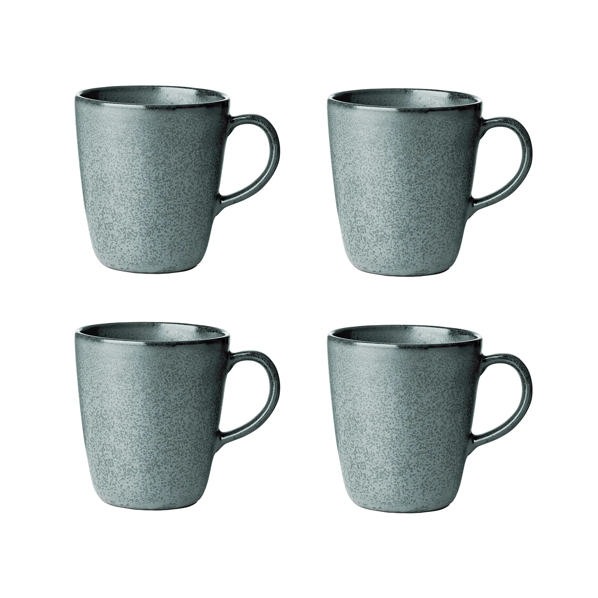 Raw mugg med handtag 35 cl 4-pack, Northern green Aida