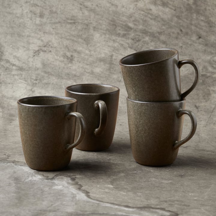 Raw mugg med handtag 35 cl, Forest brown Aida