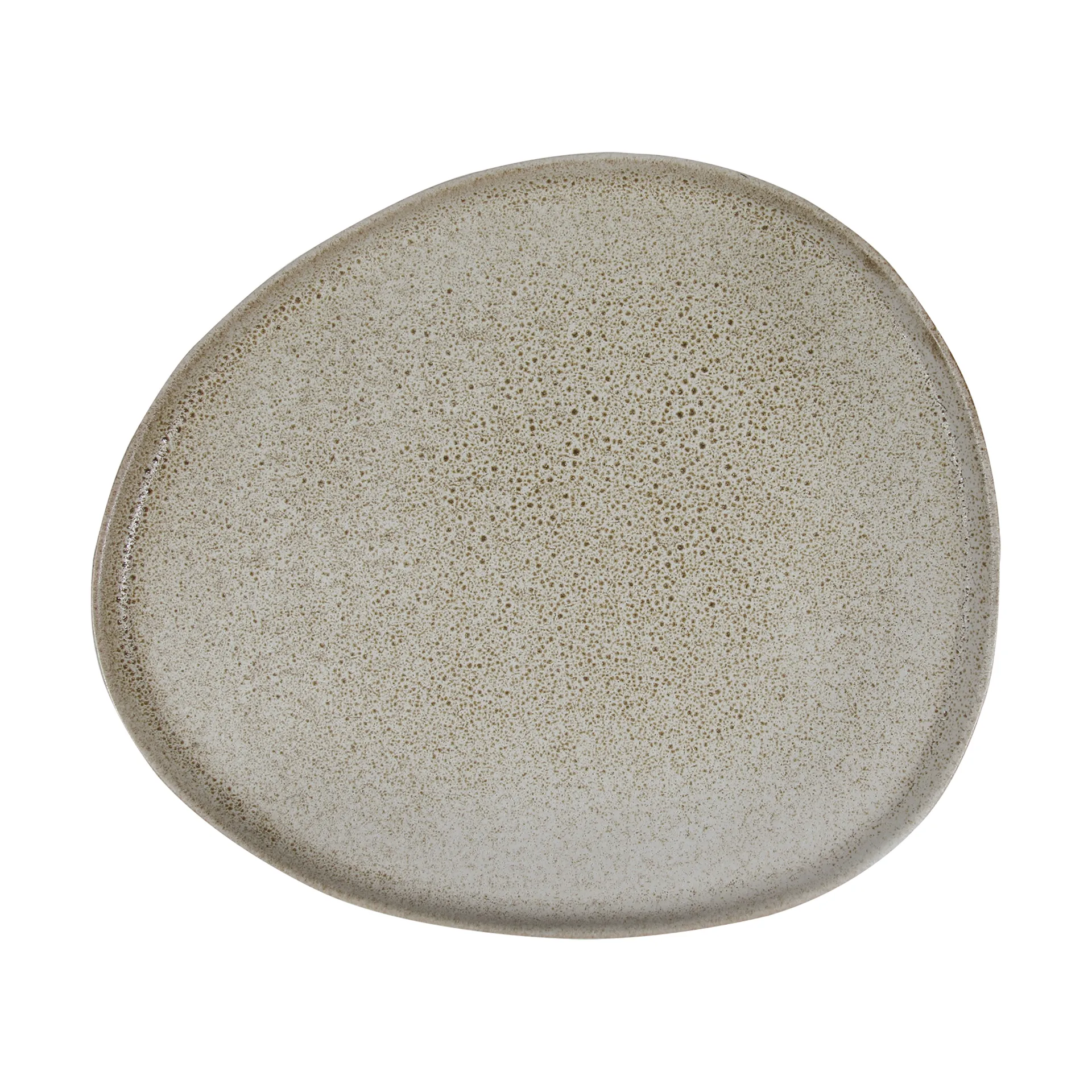 Raw Organic tallrik 29x25 cm, Sandy beige Aida