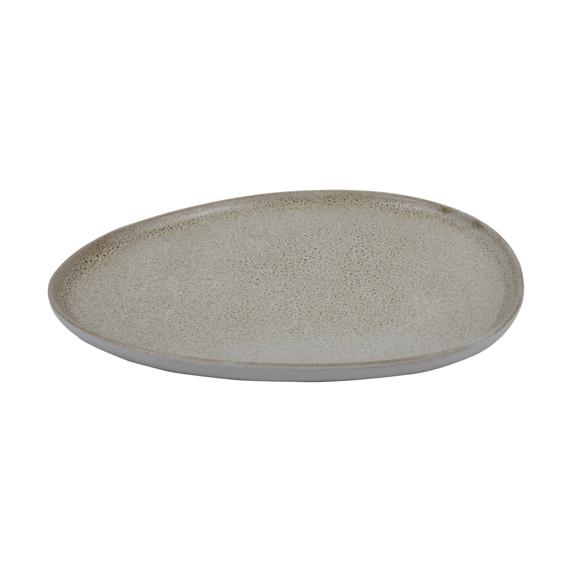 Raw Organic tallrik 29x25 cm, Sandy beige Aida