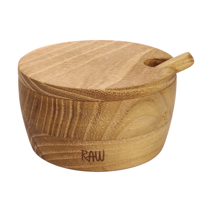 Raw saltskål inkl. sked och lock - Teak - Aida