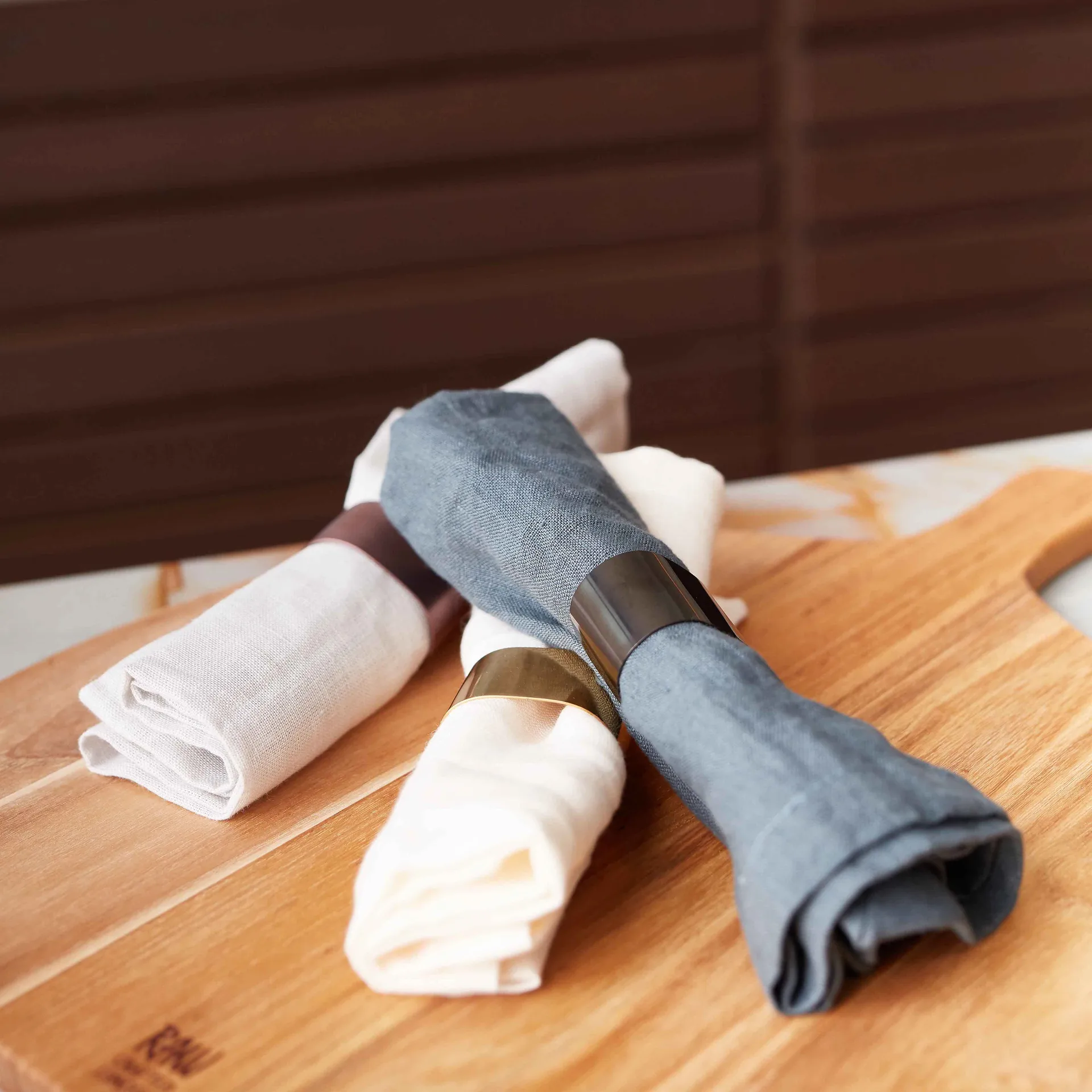 Raw servetthållare 4-pack, Gold Aida