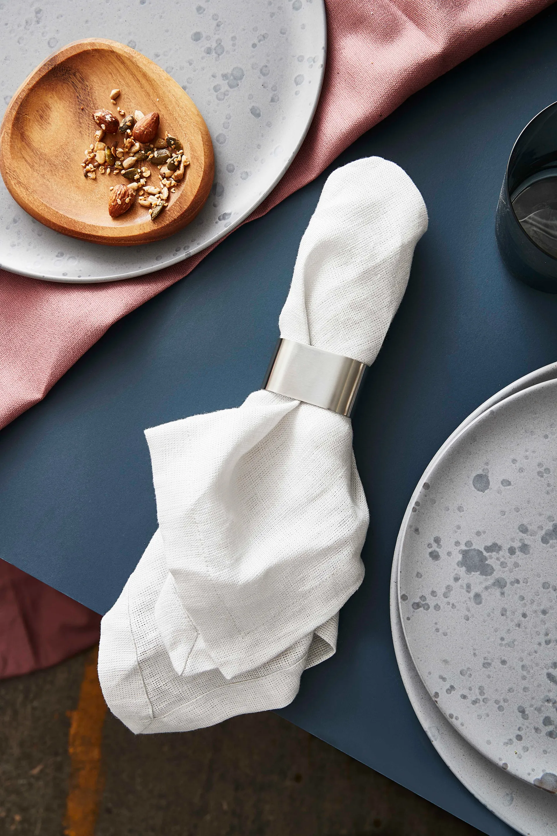 Raw servetthållare 4-pack, Stainless steel Aida