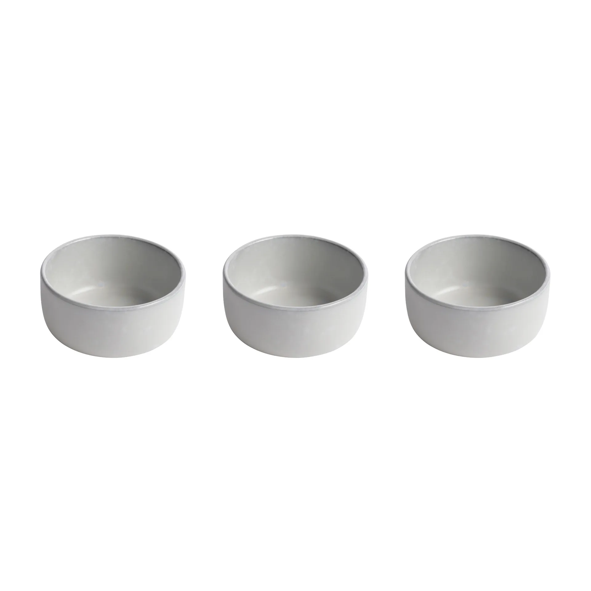 Raw skål mini Ø7,5 cm 3-pack, Arctic white Aida