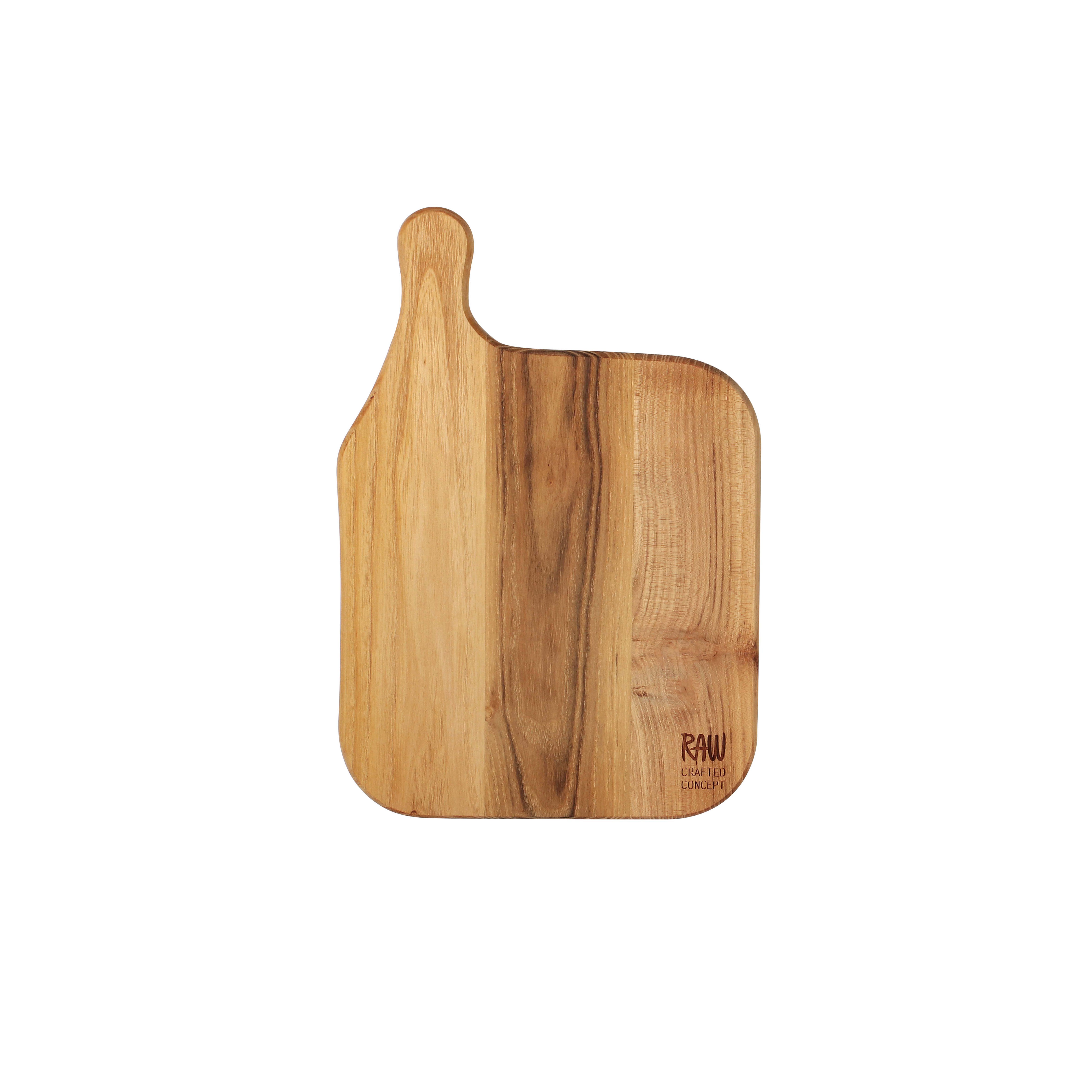Raw skärbräda teak, 32x22 cm