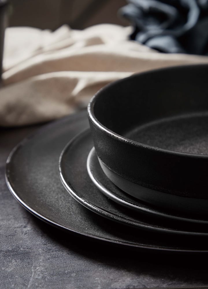 Raw sopptallrik Ø19,4 cm, Titanium black Aida