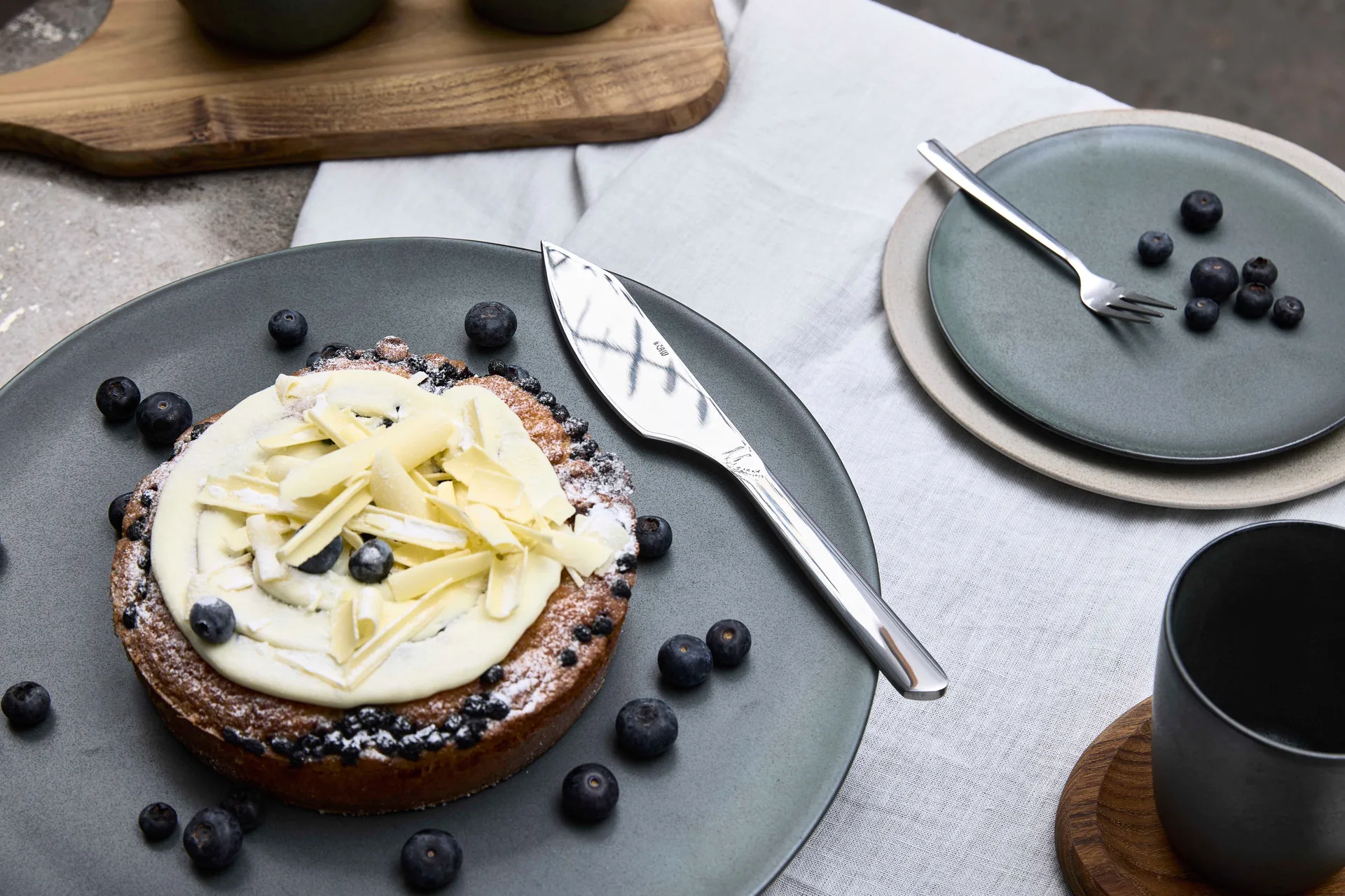 Raw tårtkniv, Stål blank Aida