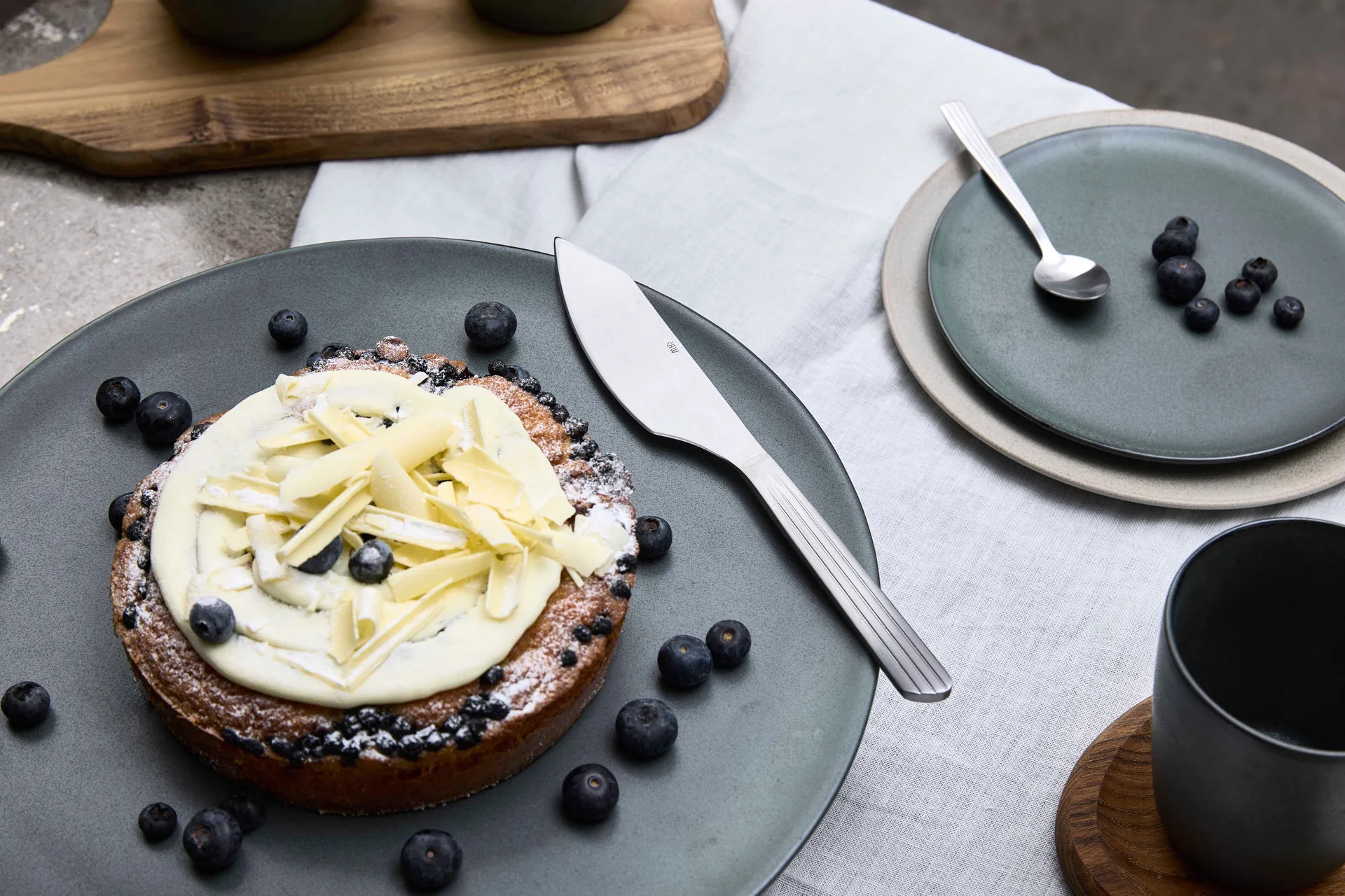 Raw tårtkniv, Stål matt Aida