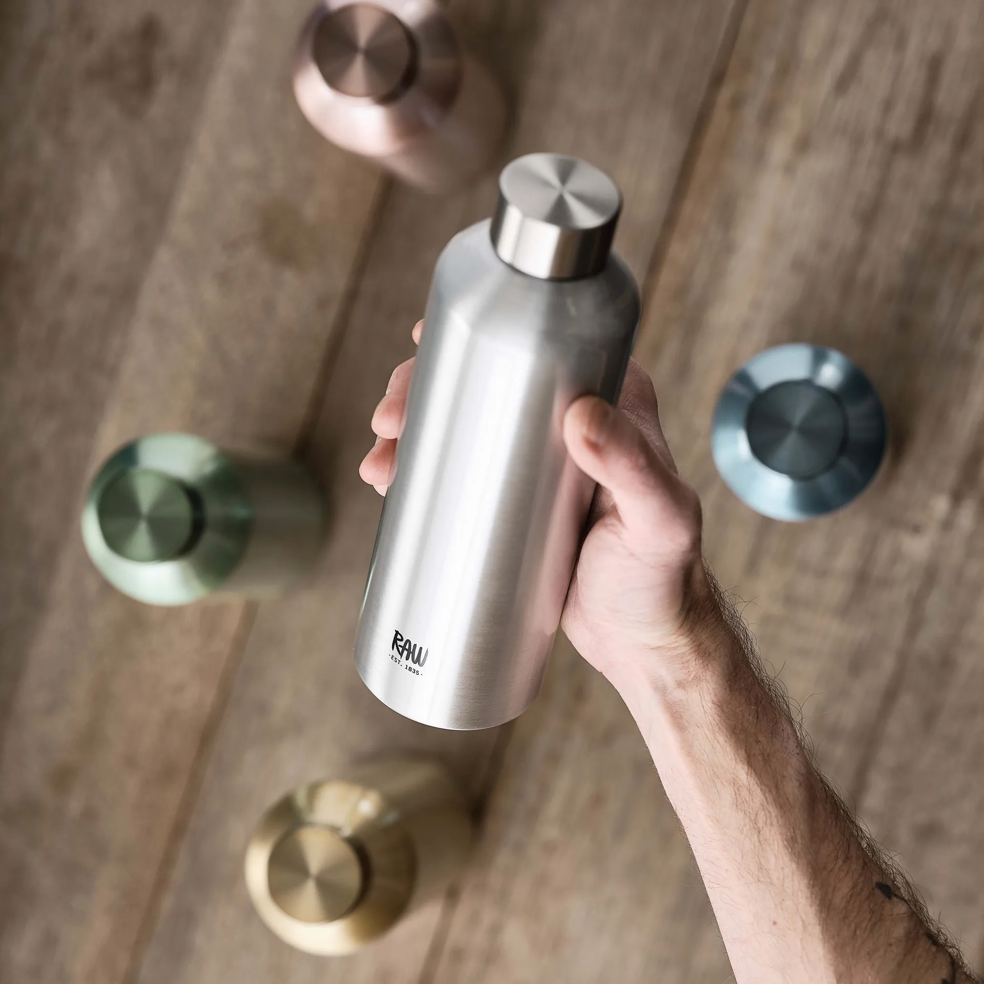 Raw To Go aluminiumflaska 0,75 L, Aluminum Aida